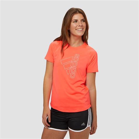 adidas t shirt dames grijs roze perry sport|adidas shirt dames .